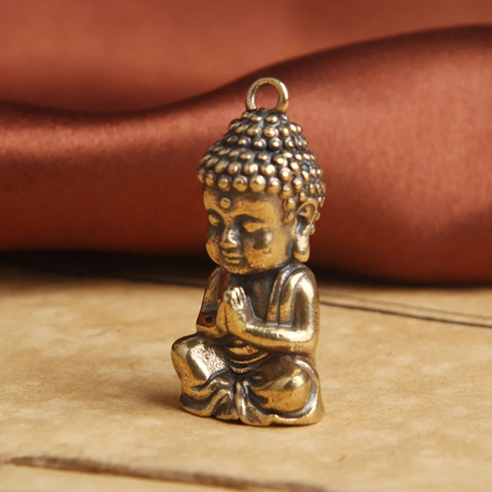 

6 Pcs Buddha Keychain Pendant Solid Keyring Charms Cute Pendants Keychains Small