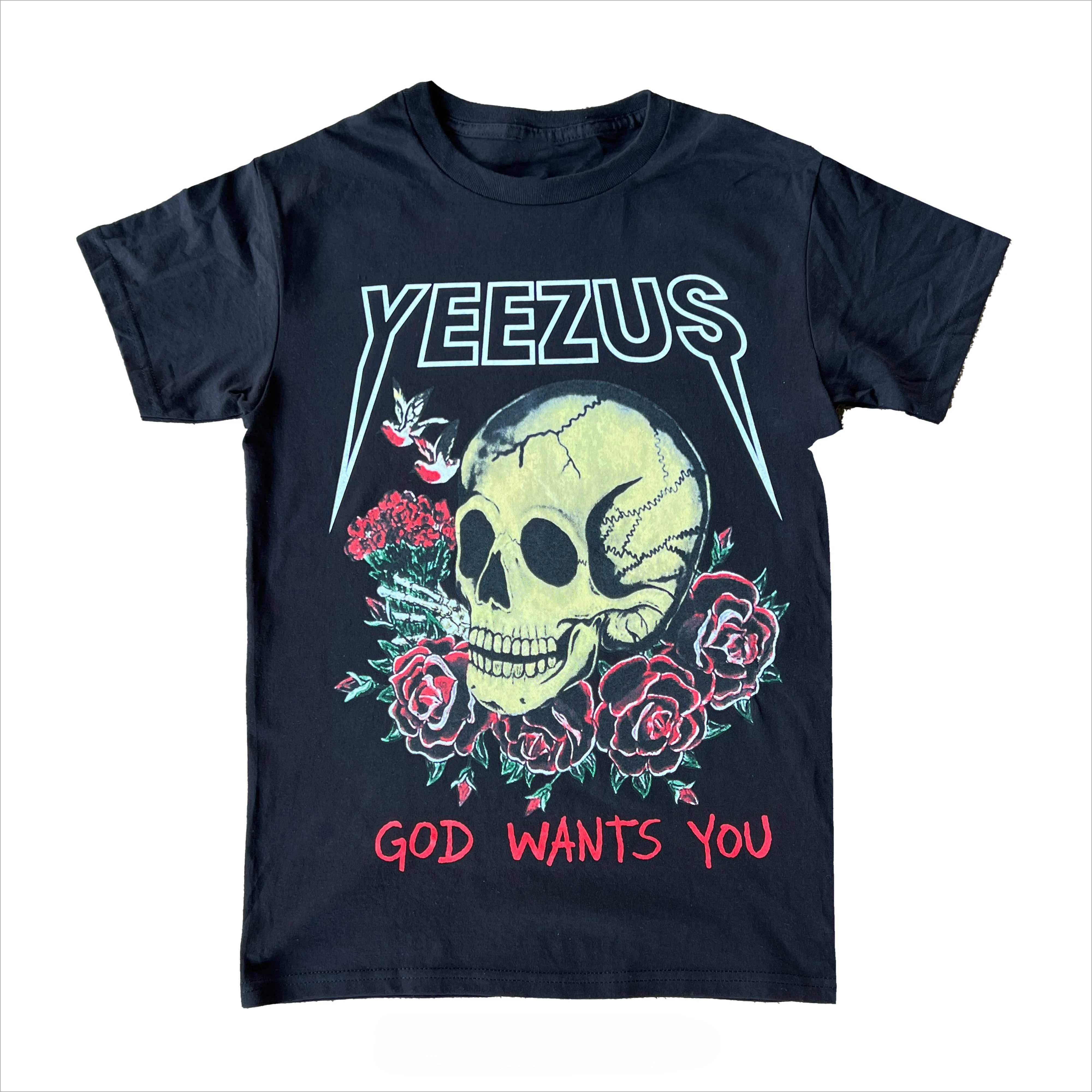 

Yeezus God Wants You Graphic Peripheral Pattern Printing Summer Luxury Brand Cotton Men's and Women's T-Shirts Short Sleeves