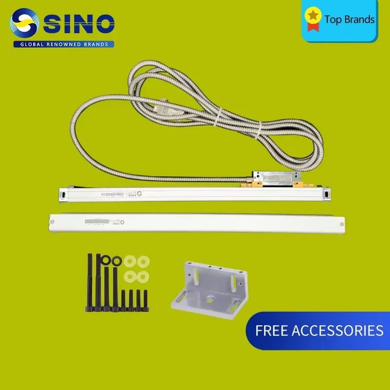 SINO Slim Linear Scale Original Optical Grating Ruler KA-500 70 120 170 220 270 320 370 420 470mm KA500 Small Linear Enceder