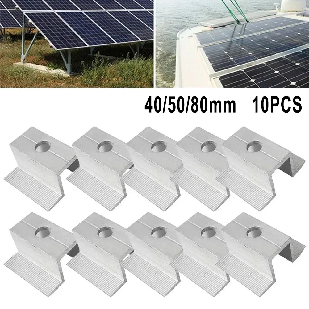 For Most Frame Modules Solar Middle Clamp Aluminum Alloy Corrosion Resistance For Frame Height 25-50MM Solar Access