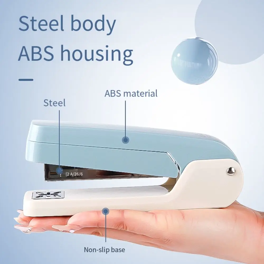 360-degree Rotating Desktop Stapler Multifunction Simple Labor-Saving Stapler Portable Metal Paper Stapling Machine