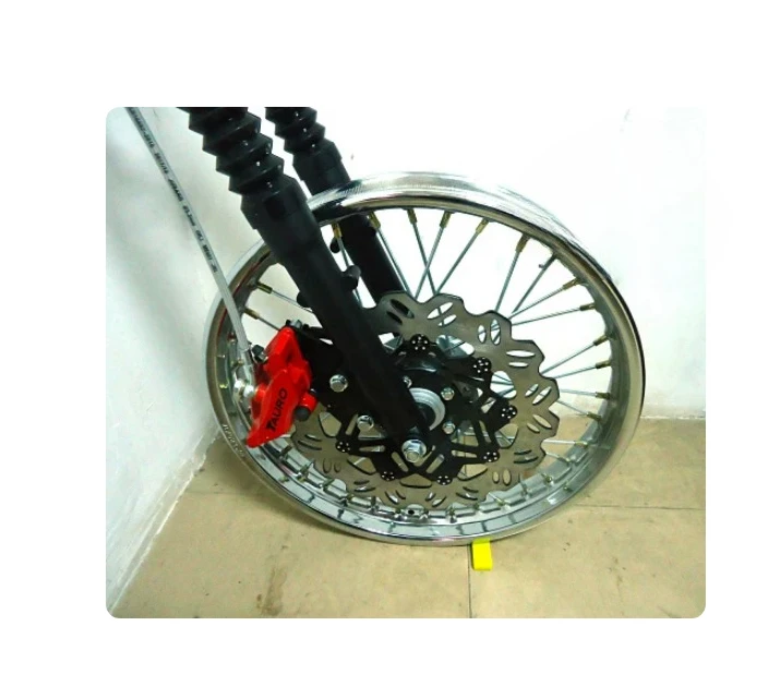 Suitable for motorcycle modification wheel hub disc brake oil brake widening spoke front wheel