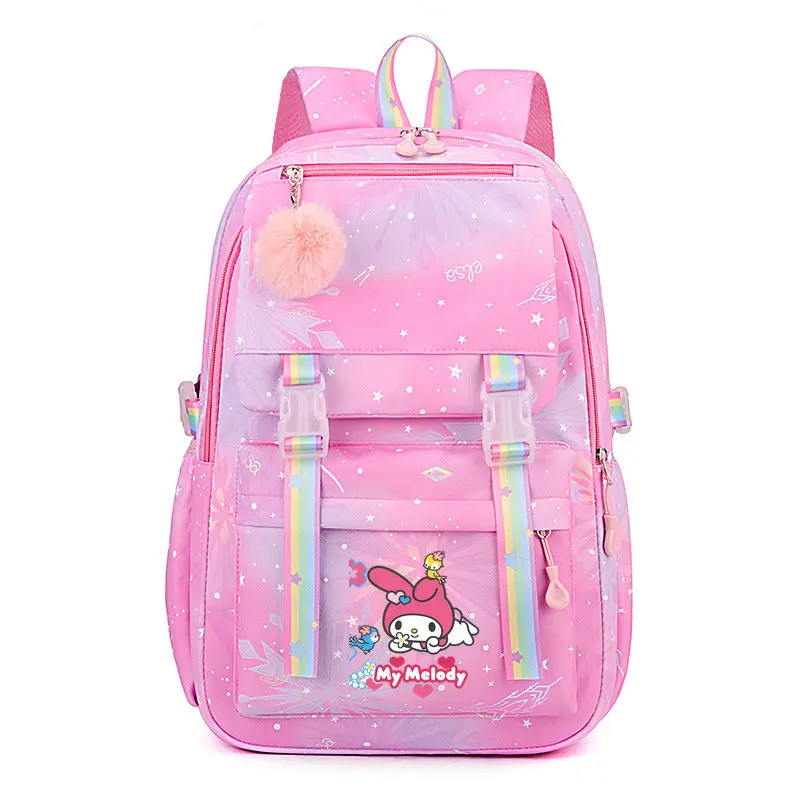 Kuromi-Sac à dos étanche de grande capacité pour l'école, sac de cosplay anime Kawaii, sac de voyage pour étudiant, cadeau pour fille