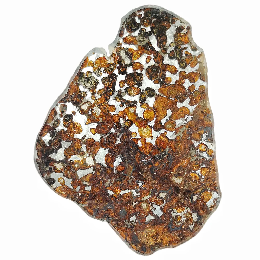 

Kenya Sericho Olive Meteorite Specimen Natural Meteorite Material Ornaments Olive Meteorite Slice Specimen