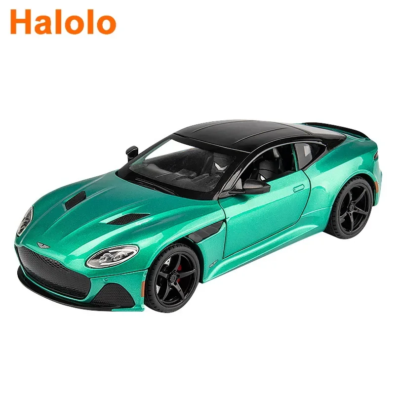 1:24 Aston Martin DBS superlachildren a alaşım Model araba oyuncak Diecasts Metal döküm ses ve ışık oyuncak arabalar çocuk araç