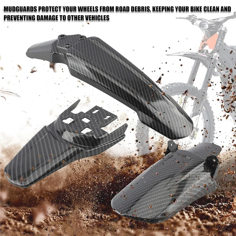 

Trending Front Rear Wheel Mudguards Fender Set For Surron Light Bee S/X Segway X260 X160 Electric Dirt Bike Parts