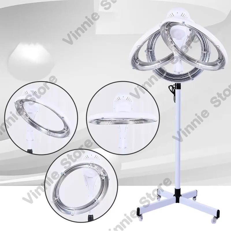 ABS Flying Saucer Heater for Beauty Barbershop Stand Type with AU US EU Plugs