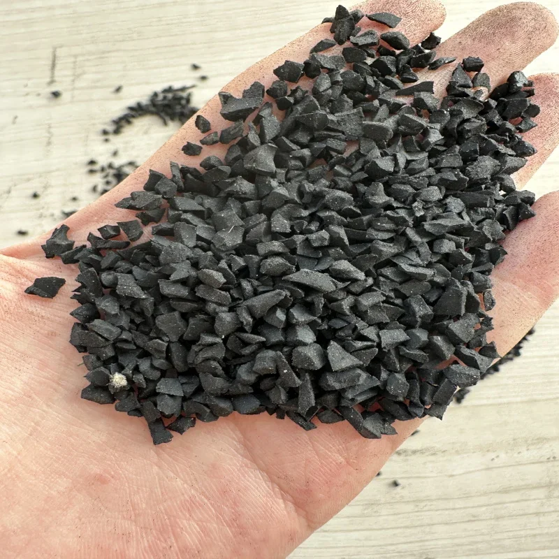 

20261-3mm Black SBR Rubber Football Grass For Outdoor Sports Flooring Easy Installation Waterproof Fireproof For School Grounds