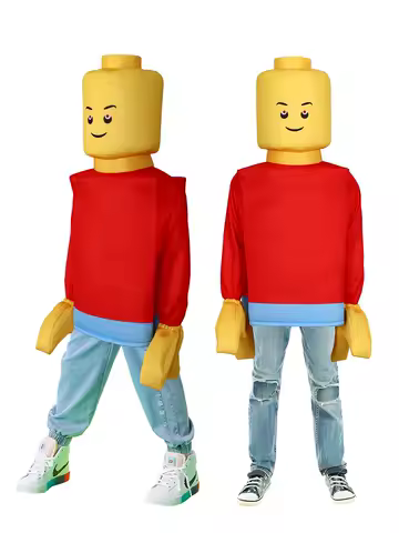 Halloween Brickheadz Cosplay Costumes for Funny Costume Parties and Stage Performances