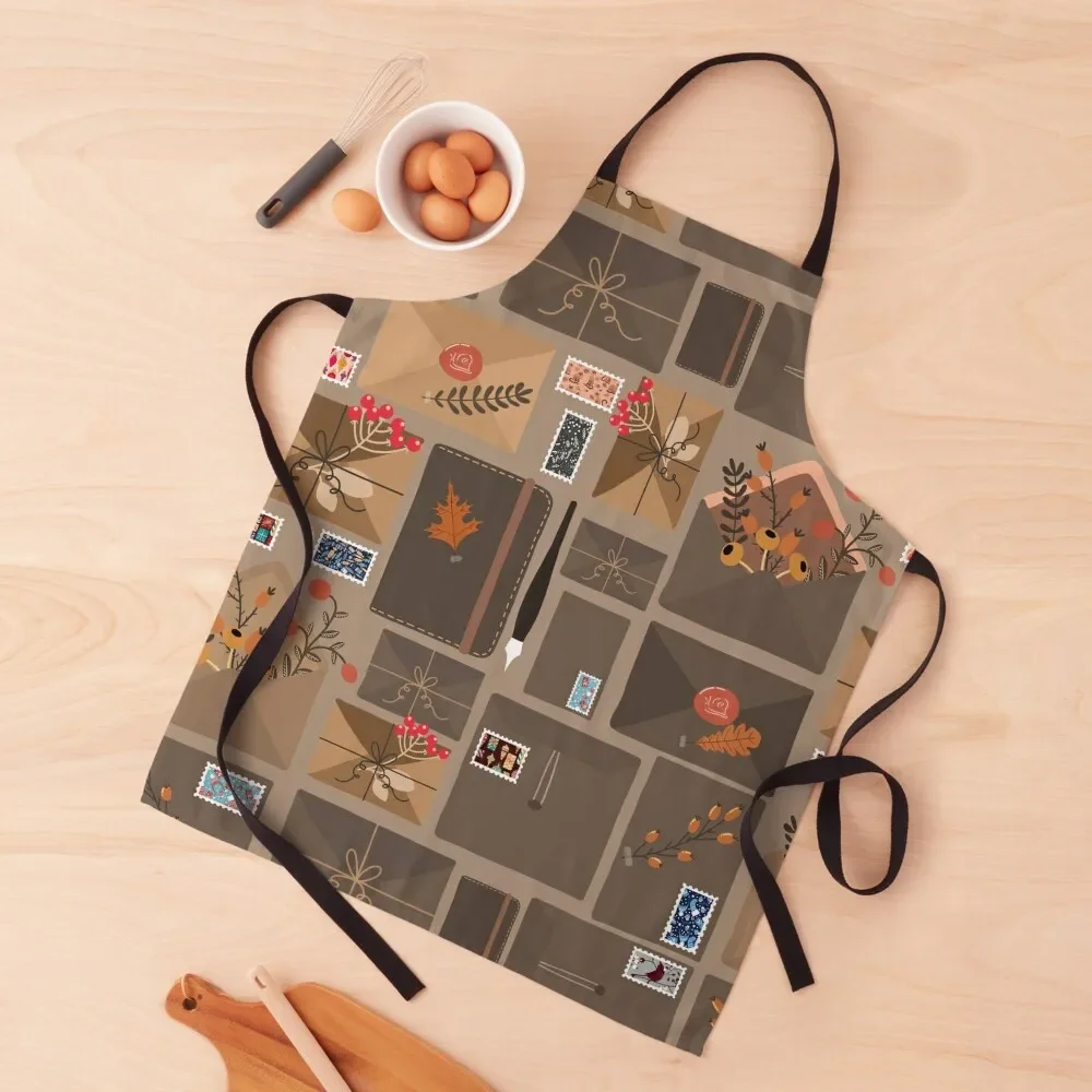 

Snail Mail Pattern Apron japanese style Kitchen And Household Goods Apron