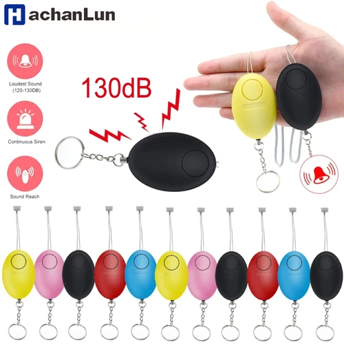 Alarma de autodefensa barata, 120dB, forma de huevo, protección para niñas y mujeres, alerta de seguridad, llavero fuerte de seguridad Personal, alarma de emergencia