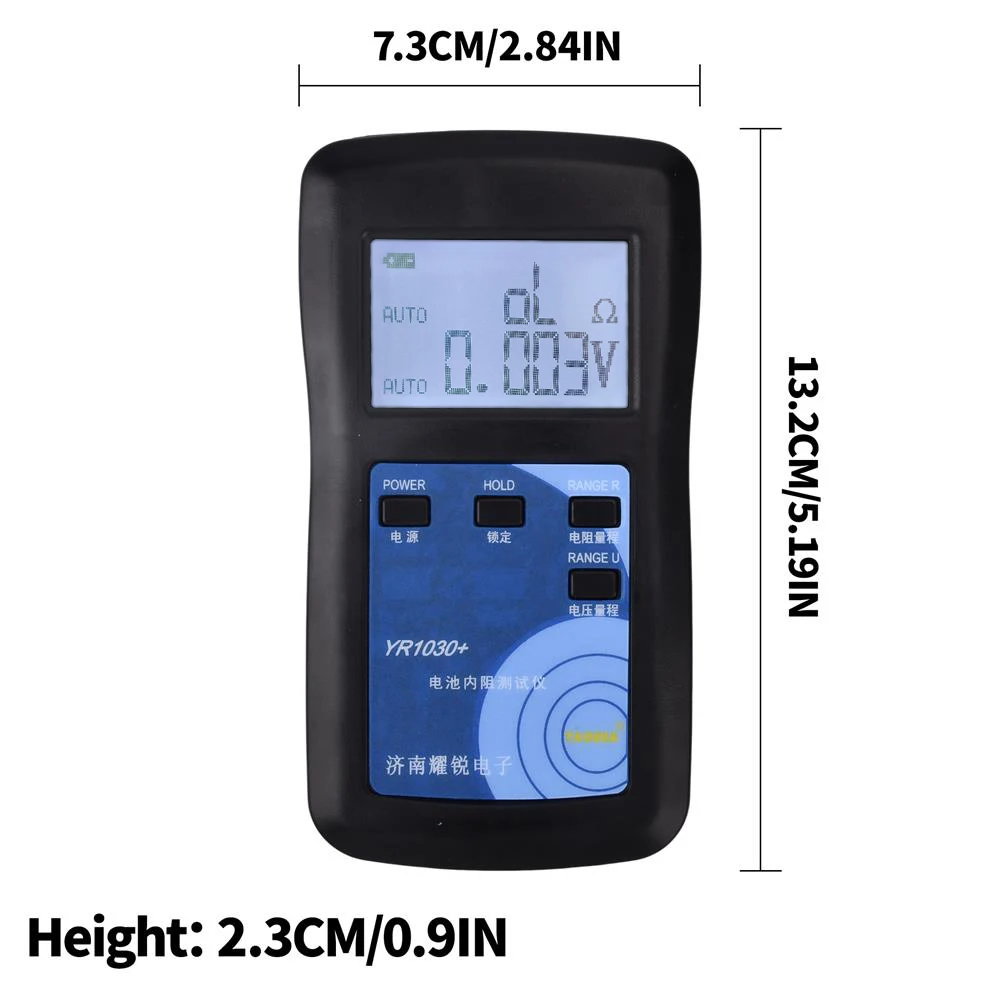 Strumento per test di resistenza interna della batteria al litio ad alta precisione 0-200Ohm 0-28V Tester di resistenza interna della batteria a 4