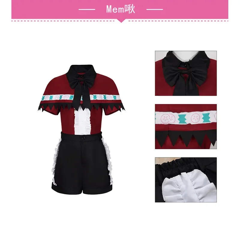 2025 oshi no ko rubi hoshino arima kana mem cho cosplay cantando traje peruca bruxa empregada roupa feminina halloween disfarce pacote 5