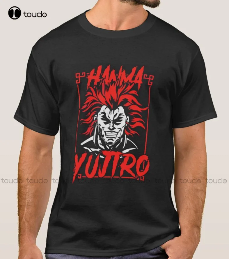 กาโรเว-Yujiro Hanma Badass เสื้อยืดอะนิเมะ Merch Unisex สีดำอะนิเมะของขวัญ Tee Mens Graphic เสื้อยืด Custom Aldult วัยรุ่น Unisex ใหม่