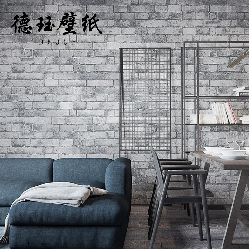 الرجعية ثلاثية الأبعاد الطوب جدار خلفية فو الطوب حجر الملمس الثقافية جدار جدارية لمطعم العتيقة مقهى متجر الملابس غير الذاتي #3