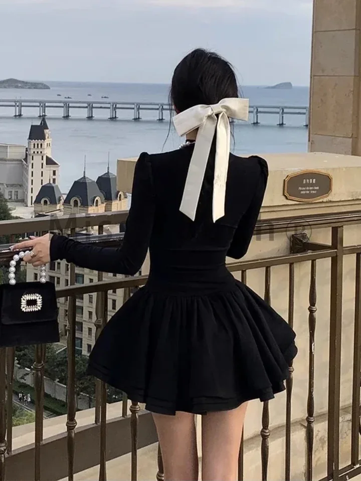 ワンピース BIBIDO CHUNYU STYLE LITTLE BLACK DRESS S547f4449695d4aae87055fec2149f