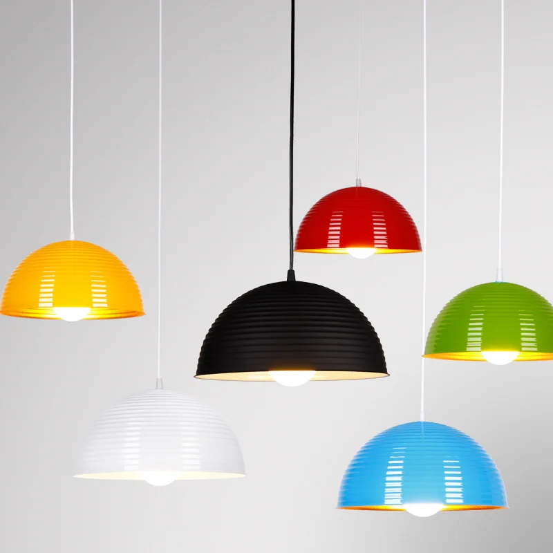 

Modern Minimalist Pendant Lights, Aluminum Threaded Semi-circular Lamp Shade Chandelier,for Dining Rooms, Bars, Cafe Lights