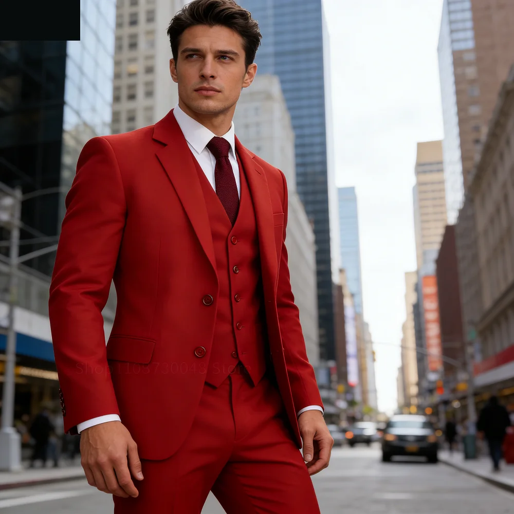 

Men's Slim Fit Tweed Wool Wedding Suit Gray Spine Smoking Formal Jacket Vest - Wedding Groomsmen Attire Male Casual Wear