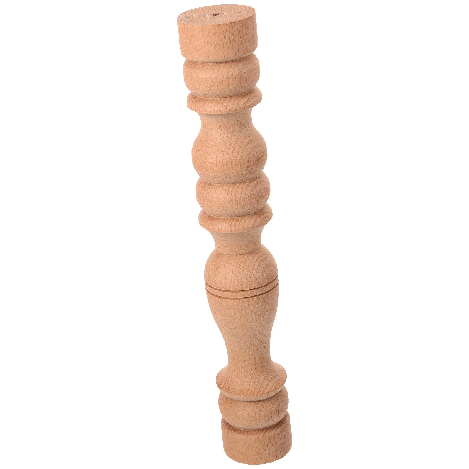 

Elegant Solid Wood Roman Column Post Timeless Decorative Furniture Accessory Unpainted Cabinet Column Wooden Leg