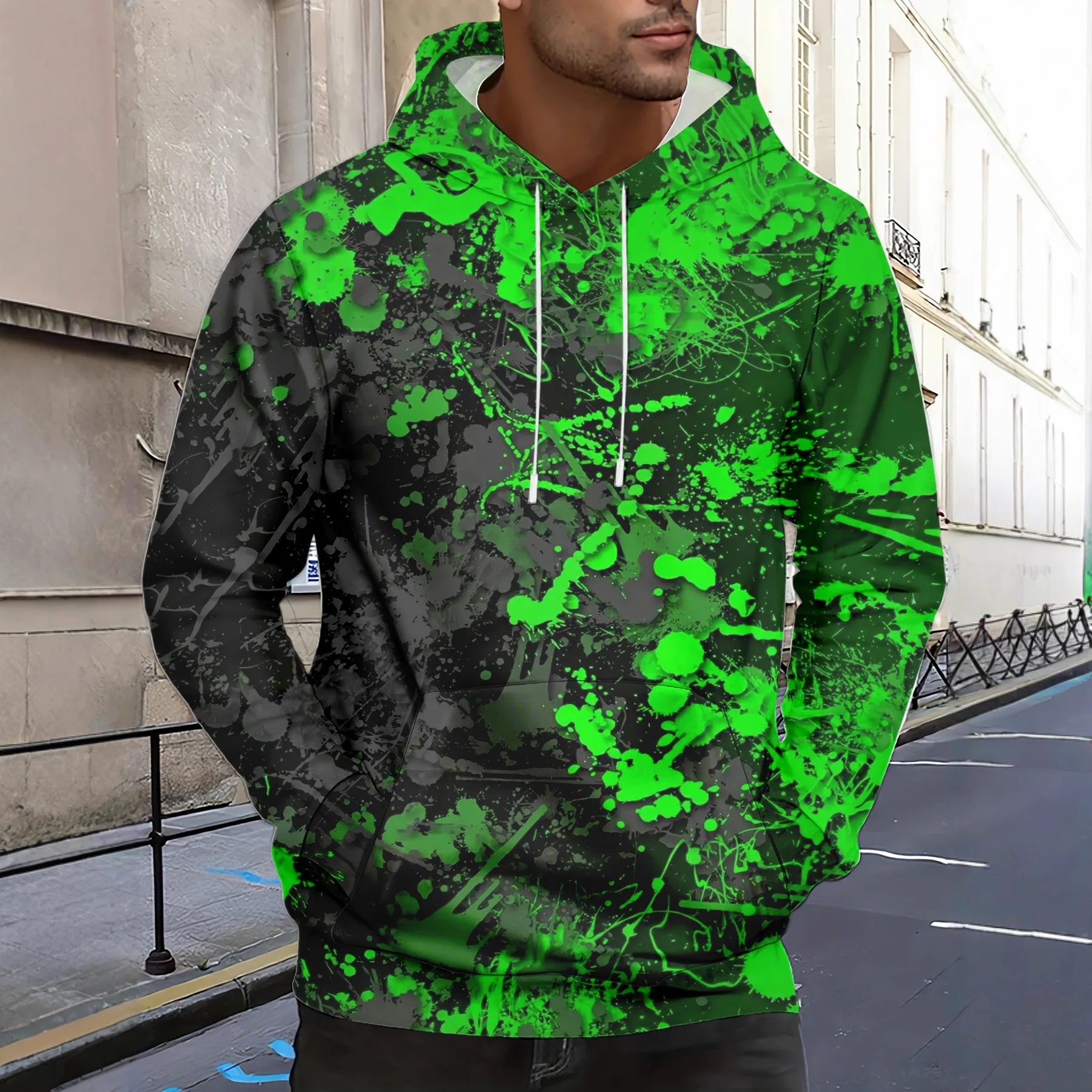 Nueva sudadera con capucha informal de manga larga con estampado 3D para hombre, disfraz de Hip Hop callejero para deportes al aire libre, Sudadera con capucha, regalo de Halloween para pareja