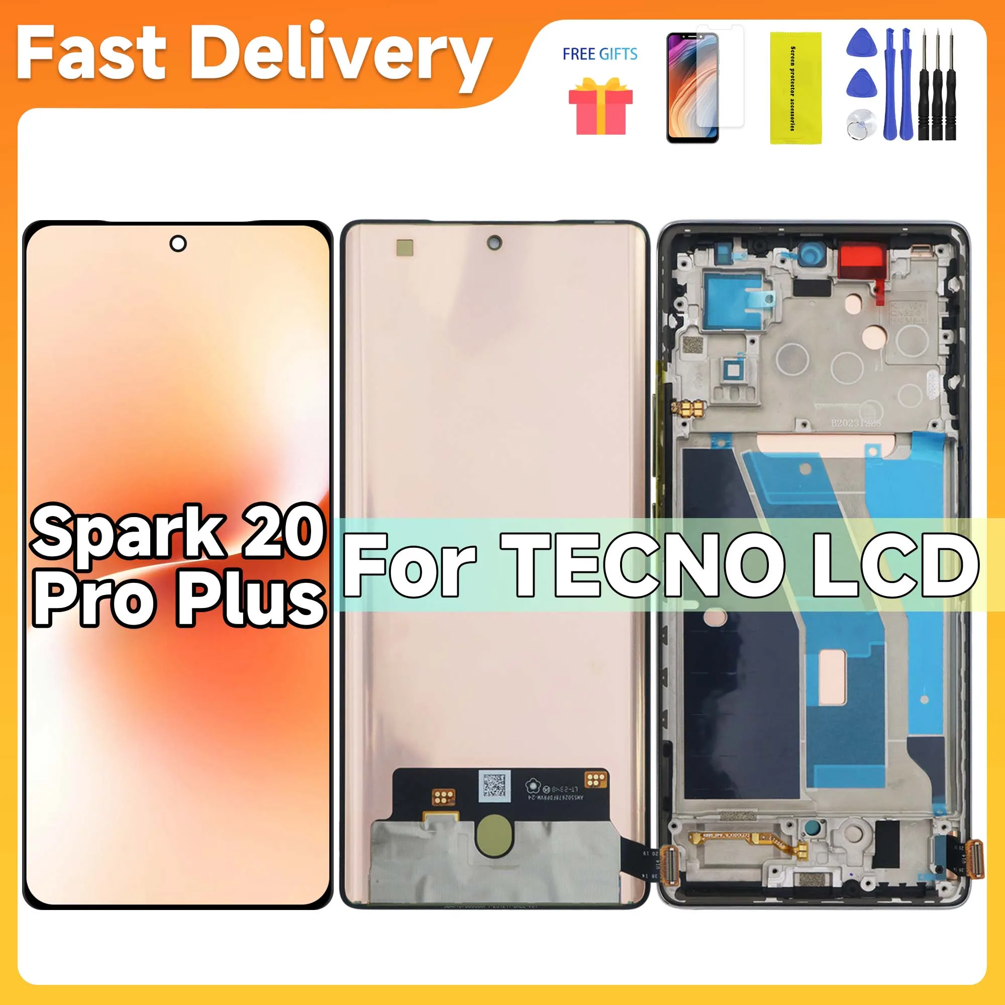 678-ori-for-tecno-spark-20-pro-plus-kj7-lcd-display-touch-digitizer-for-tecno-spark-20pro-plus-lcd-replace