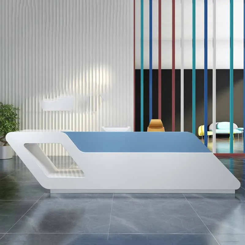 Organizer Large Reception Desks Modern Storage Beauty Salon Front Desk Counter White Luxury Mostrador Recepcion Office Furniture