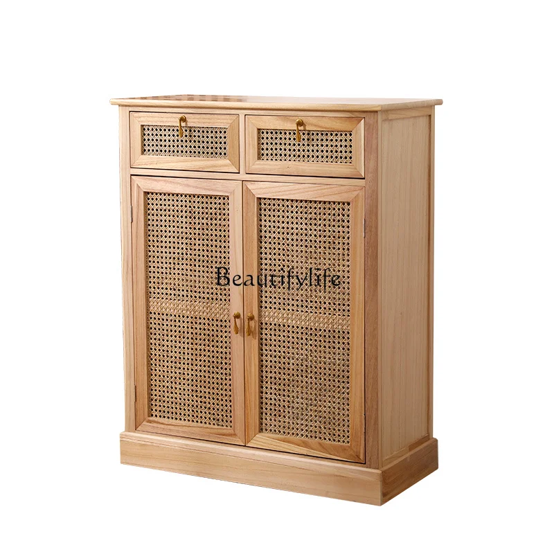 

Rattan Entrance Doorway Hallway Integrated Door Storage Hallway Aisle Large Capacity