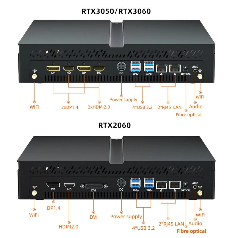 Topton Mini komputer dla graczy 13th Gen Intel i9 12900F i7 13700F Nvidia RTX 4060Ti 8G 3060 PCIE4.0 okna 11 Mini komputer do gier WiFi6