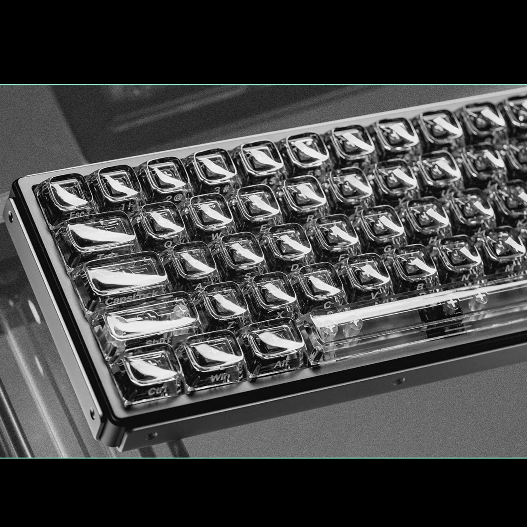 Prism Starry Transparent Ice Cube  Keycaps Side Printed PC 126 Keys RGB Shine Through Custom Keyboard Keycap ZDA Profile
