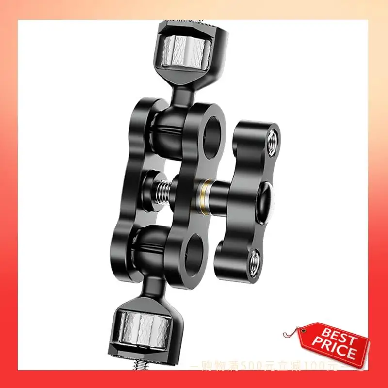 

ABNR Double Ball Head Magic Arm 360 Ballheads With 1/4Inch Screw For Camera Monitor Light Microphone Gimbal Cage Mount