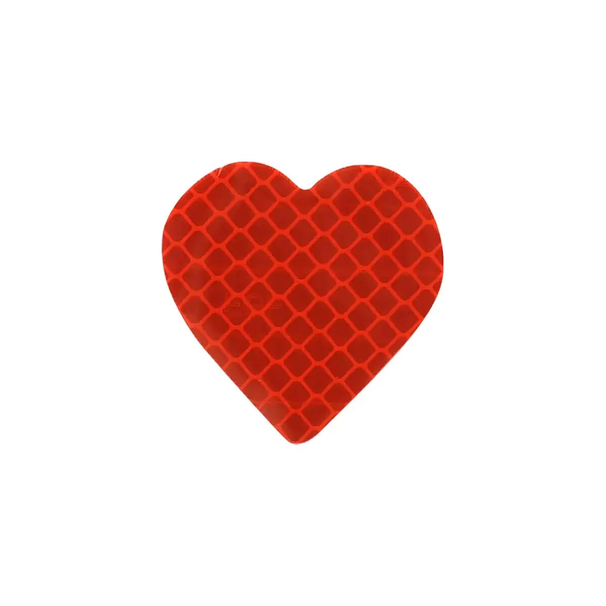 12 Pcs of Red Heart Patterned Car Reflective Stickers