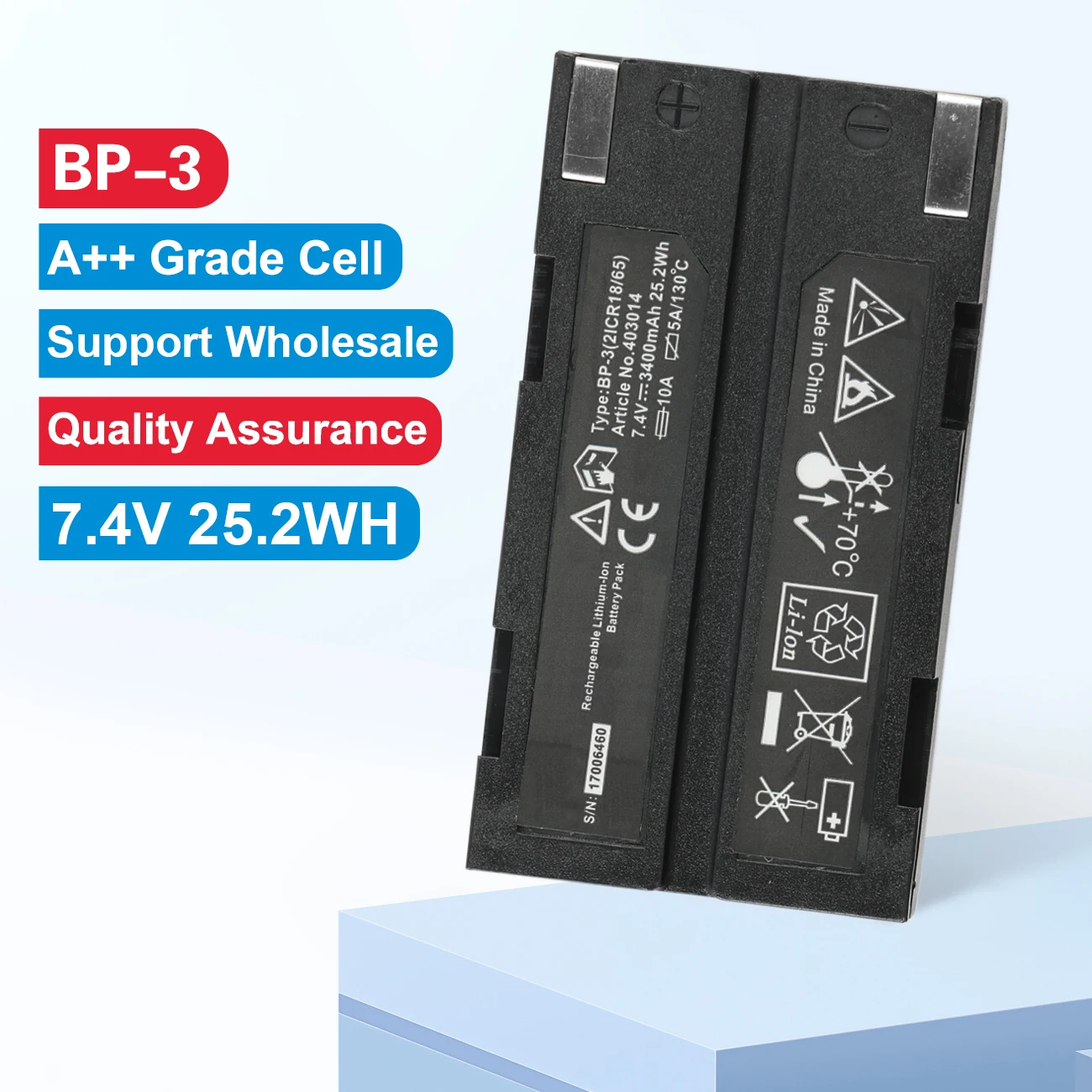

BP-3 RechargeableBattery For Stonex S3 S8 S9 And UniStrong G970 RTK GPS GNSS 7.4V 3400mAh/25.2WH