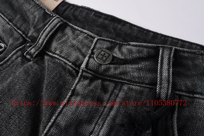 Latest Style Men's Grey Vintage Washed Denim Shorts Distressed Ripped Stitch Detail Slim Fit Casual Shorts Streetwear Bottoms
