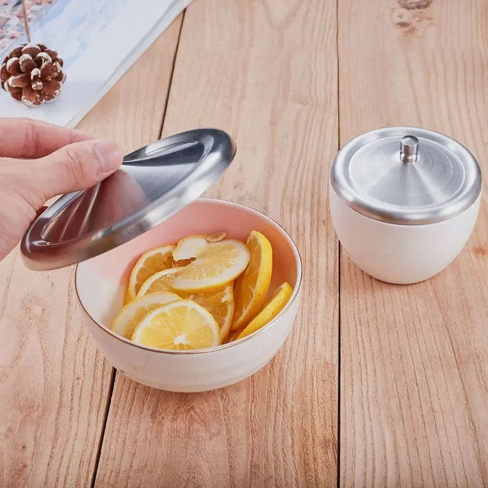 

8.5/9.3/10.2cm Stainless Steel Cup Lids Dust-Proof Leakproof Drink Cup Lids Durable Sealed Lids Metal Mugs