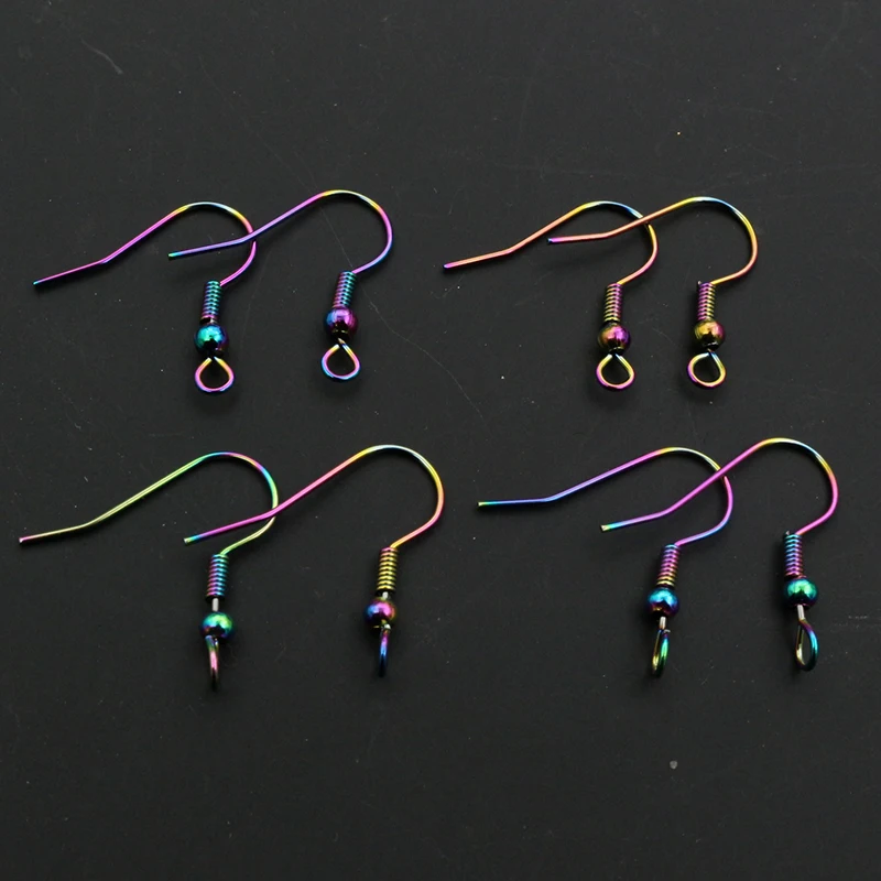 

50pcs/lot 20x17mm Fashion Colors DIY Earring Findings Clasps Hooks Jewelry Making Accessories Earwire