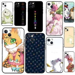 Digimon Digi Crests Bumper Phone Case For iPhone 11 12 13 14 15 16 Pro X XR XS Max Plus Back Cover