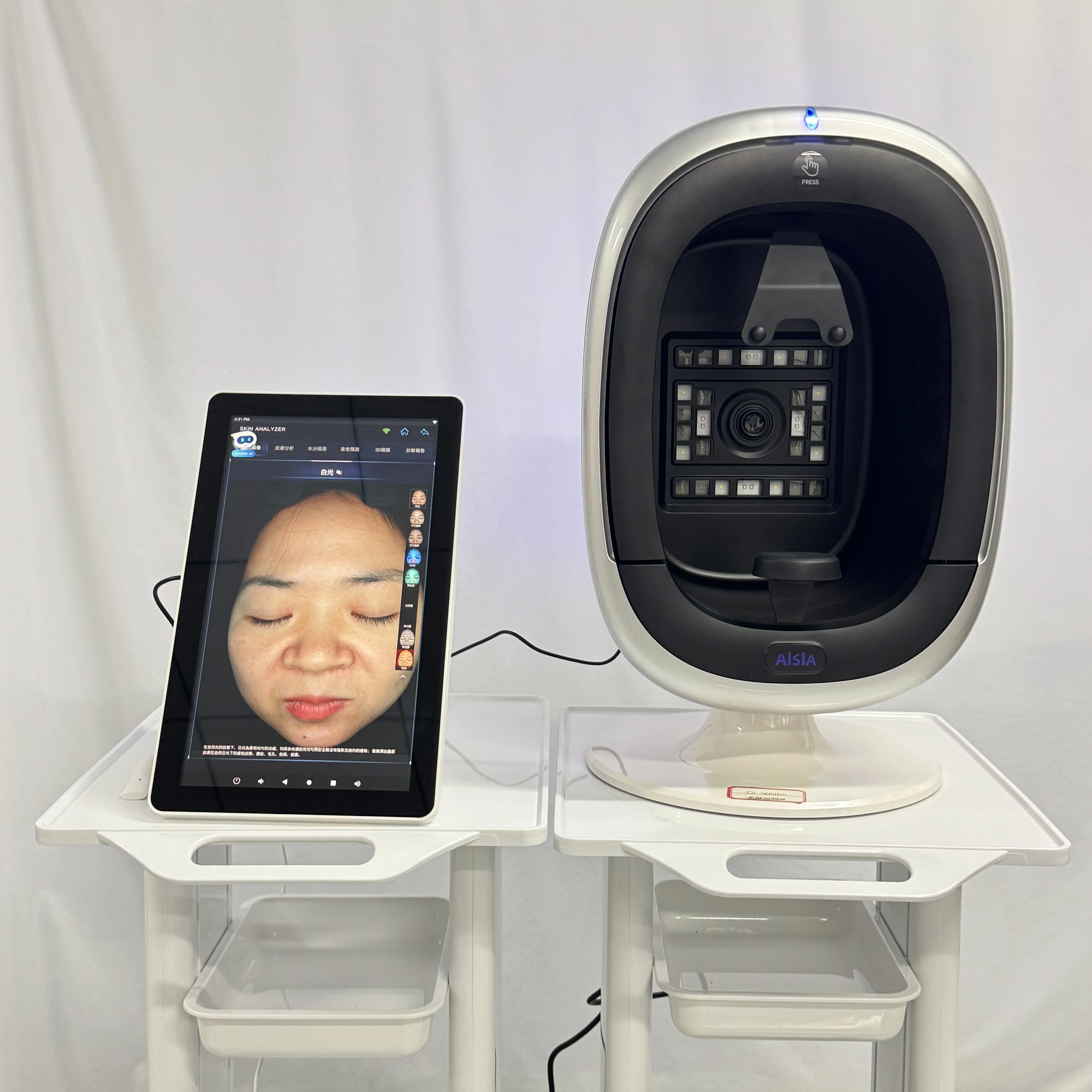 

3D Skin Diagnostic System, O1 AI 36Mpixel Facial Analysis Machine, Skin Moisture Detection Analyzer, CE Salon Use Device