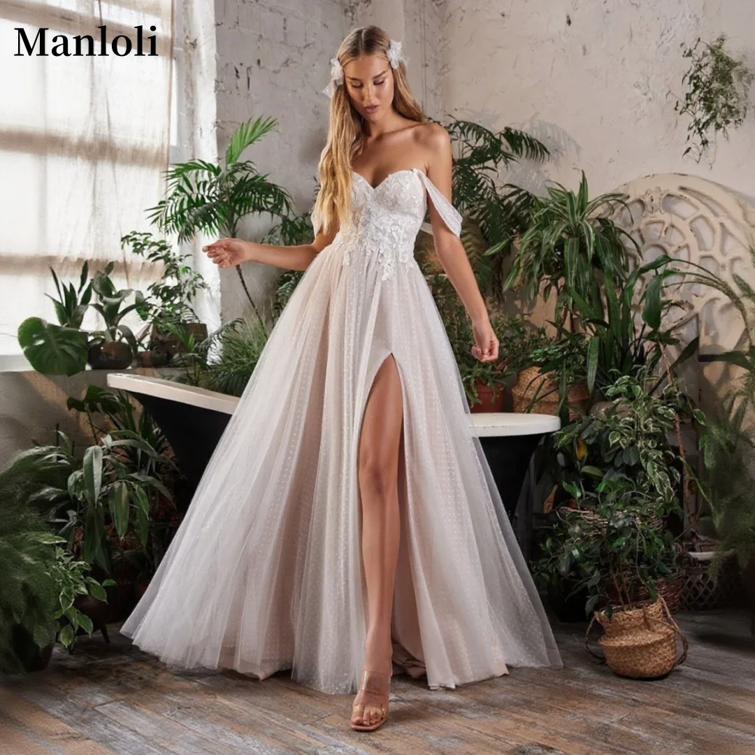 Elegantes, schulterfreies Brautkleid mit Herzausschnitt, A-Linie, Seitennaht, Tüll, Brautkleid, Spitze, Aufkleber, Hochzeitskleid, individuelle Gestaltung