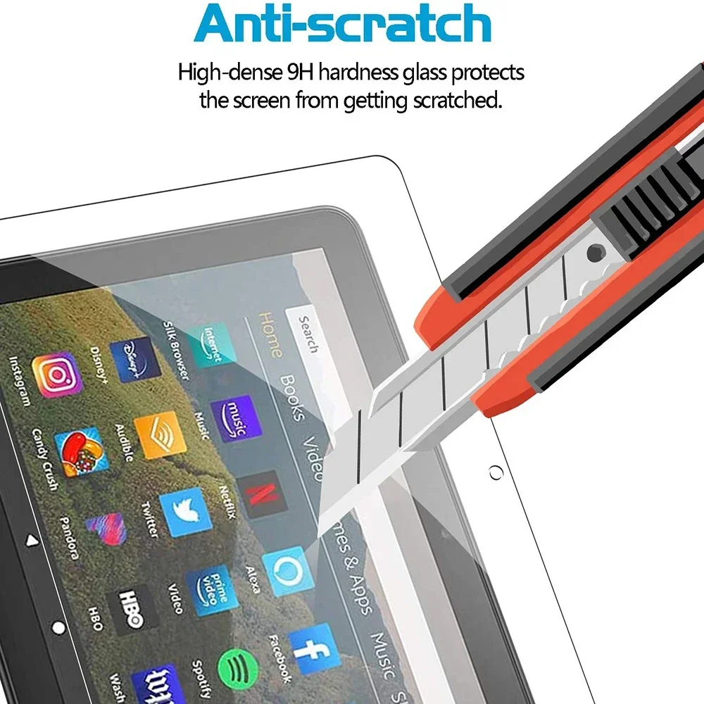 High Transparency Tablet Protector for Fire HD 8 Plus 10th Generation 2020 Scratch Protection Screen Protector High Brightness