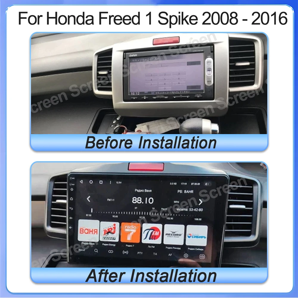 Android 16 For Honda Freed 1 Spike 2008 - 2016 Multimedia Video Player 2din Car Radio Carplay Navigation Audio Head Unit Wifi 5g