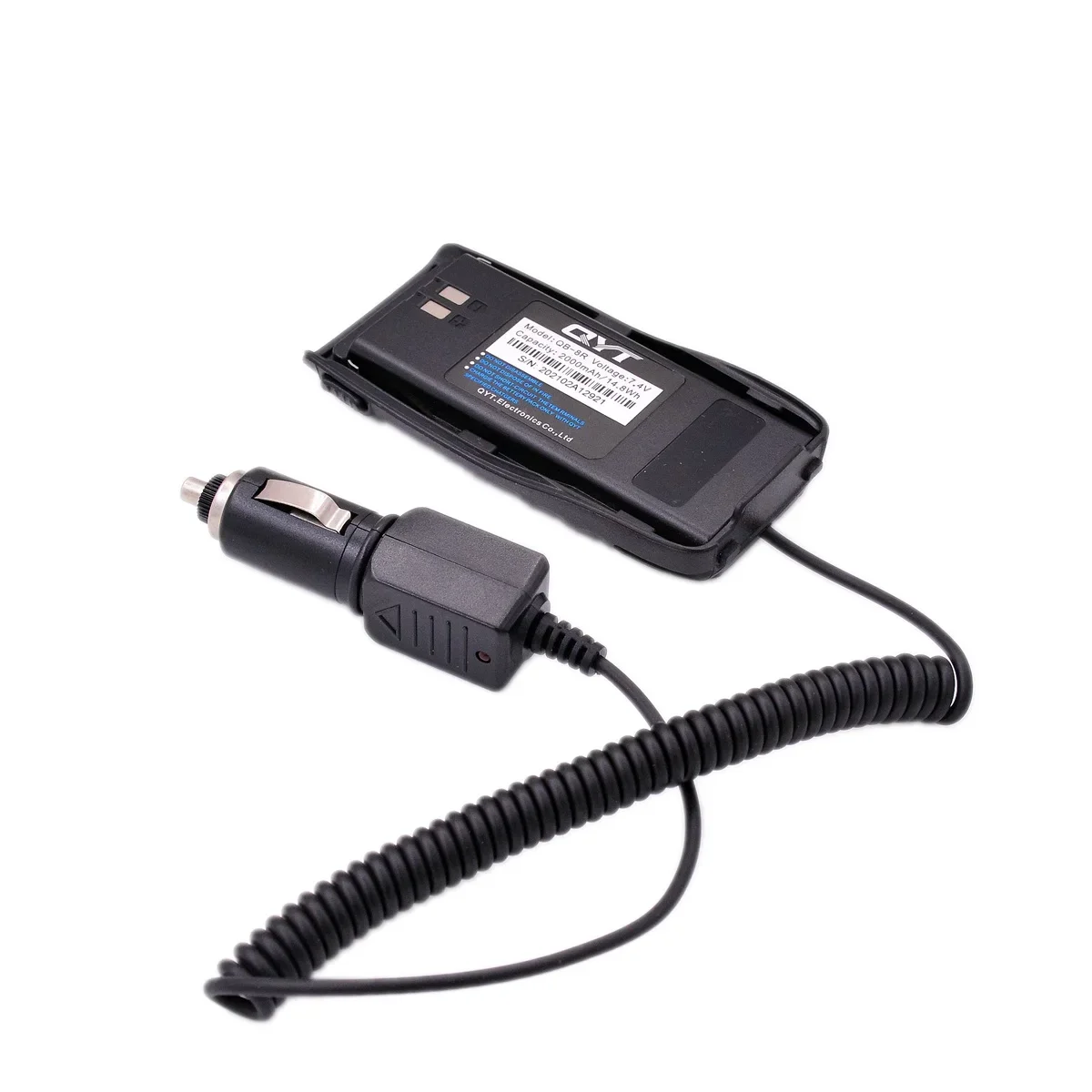 QYT Battery Eliminator Adapter Input DC 12V for KT8R HAM Two Way Radio Car Charger Cigarette Lighter Accessory