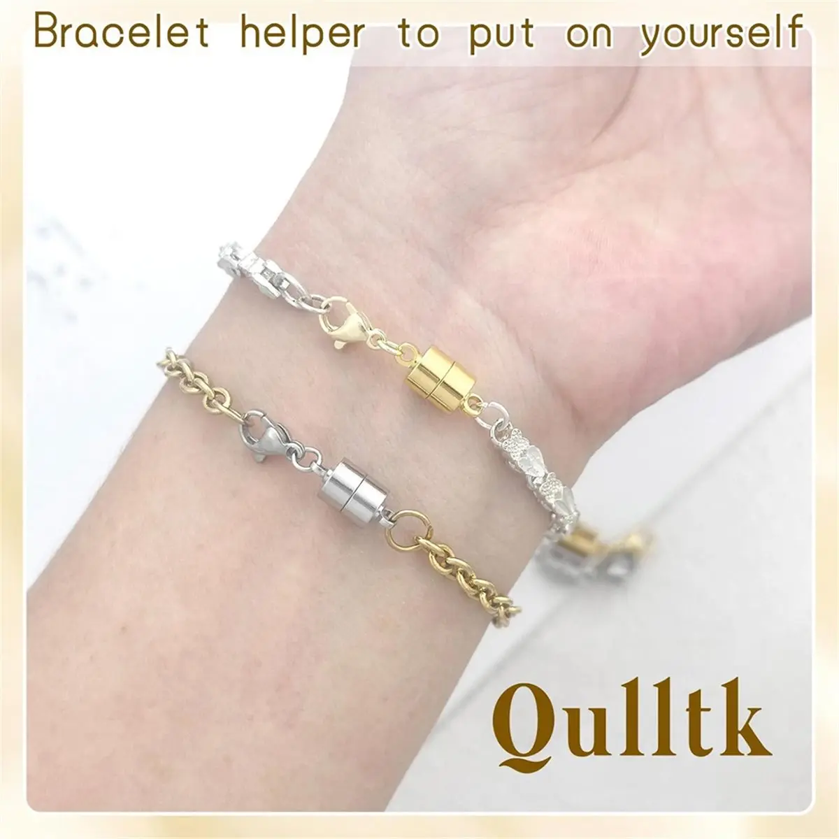 Extra Strong Magnetic Clasps 24Pcs 18K Gold Silver Plated Necklace Bracelet Converter Easy Open Jewelry Clasps