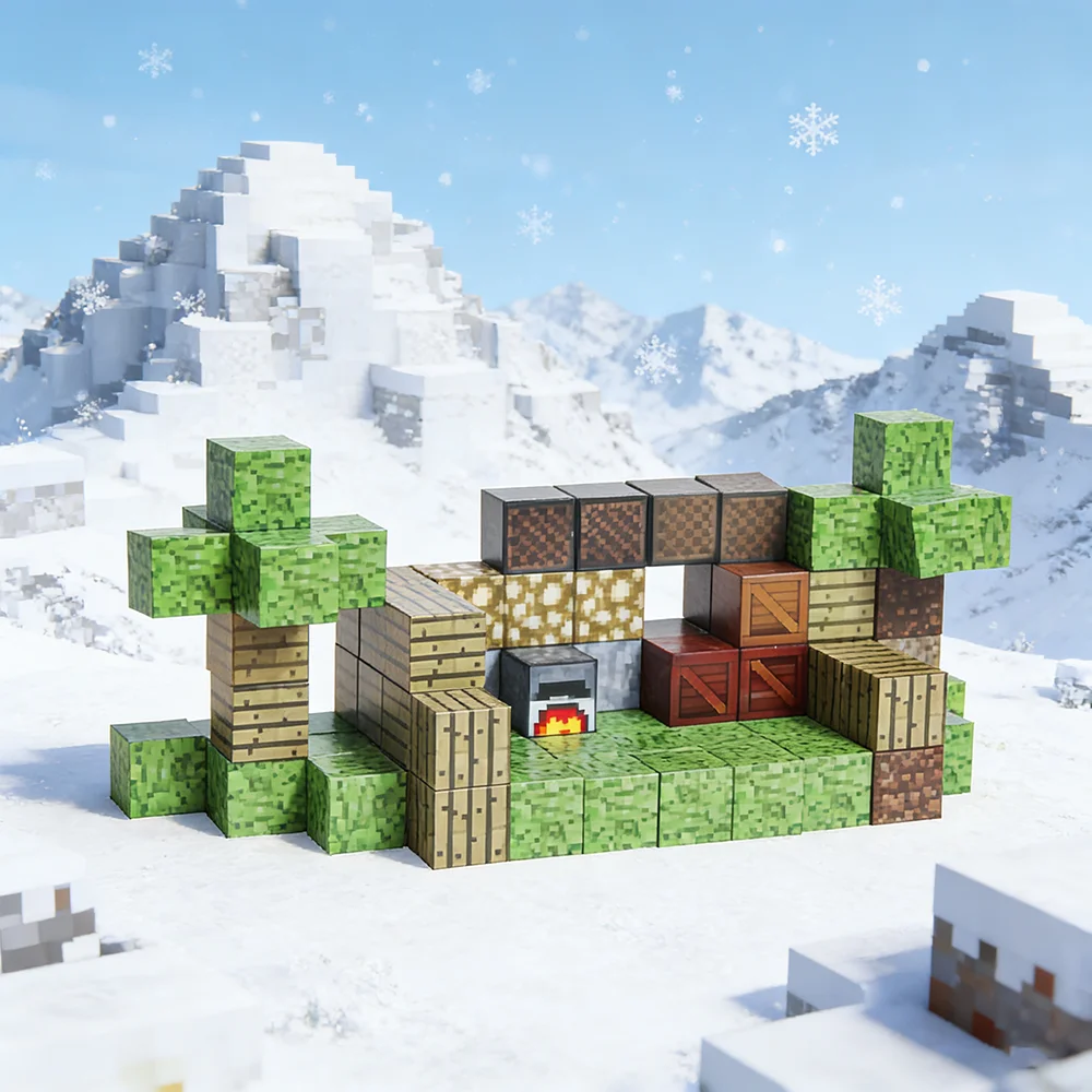 GIROMAG 300PCS Magnetic Blocks Set Comes With A Small Toy ,Educational STEM Toys for Ages 3-12 Creative Building Play