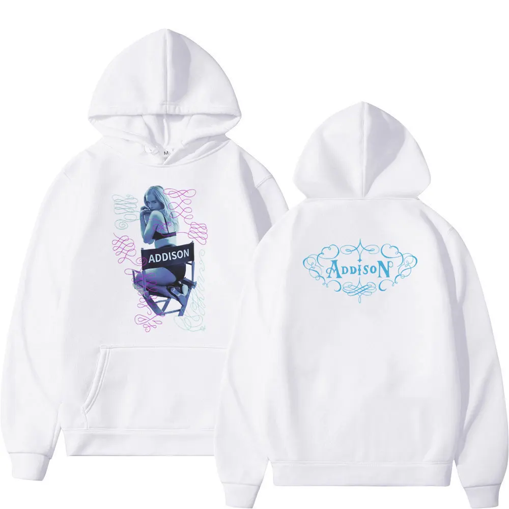 أديسون راي على الوجهين طباعة خمر هوديس الرجال النساء المتضخم ملابس عصرية طويلة الأكمام بلوزات جماليات الموضة #5