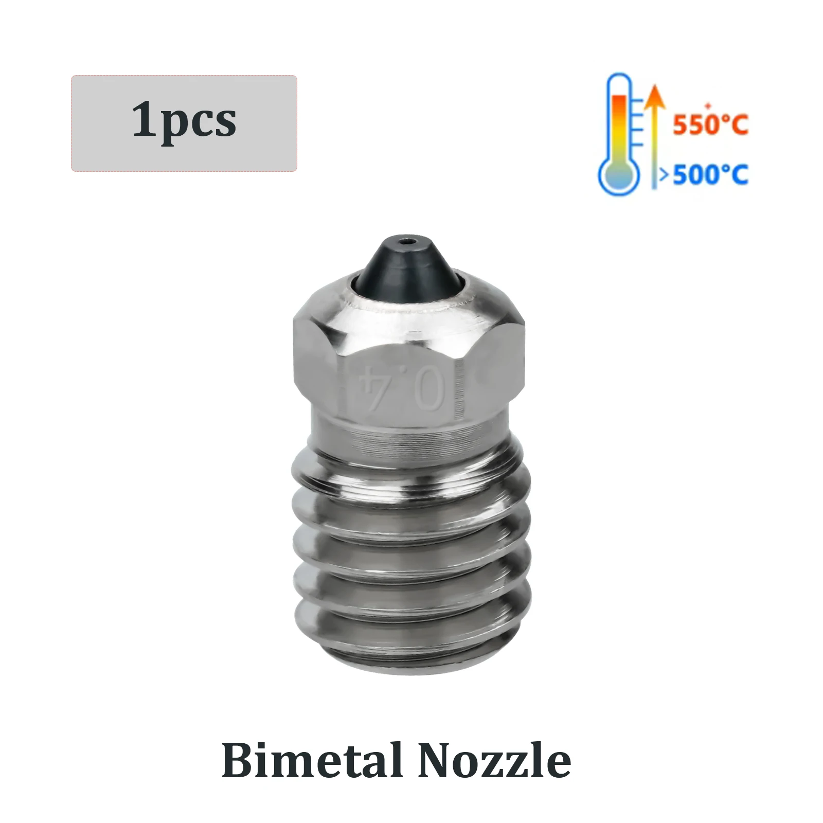 Nozzles Bimetal For Bambu Lab Hotend kit 0.4mm 0.6mm Copper Plating For V1 V2 V3 Hotend Nozzle 3D Printer Parts X1C P1P series image 3