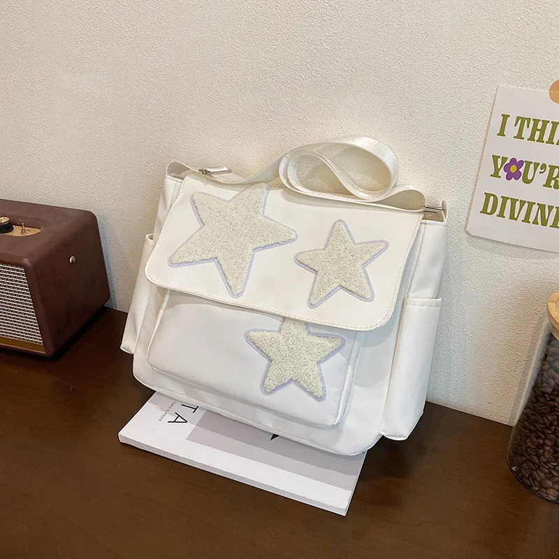 

2025 New Trendy Crossbody Bag for Women Japanese Design Five-pointed Star Class Casual Single-shoulder Bag Messenger Bag Handbag