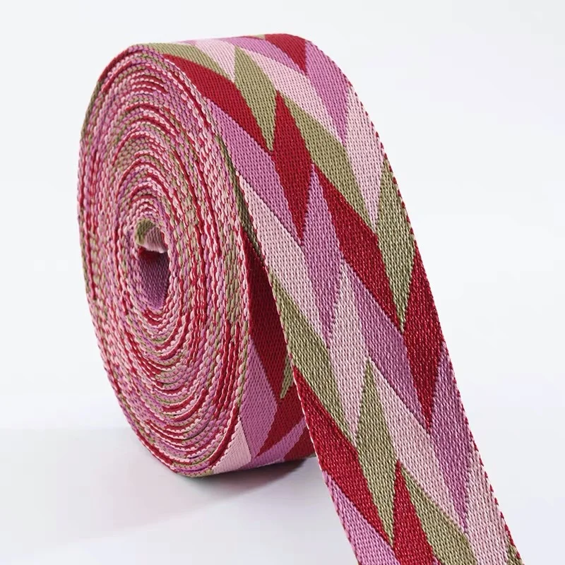 1/2/5Yards 50mm Canvas Ribbon Elegant Business Simple Style Contrast Multicolor Gift Wrapping Webbing Luggage Strap Accessories