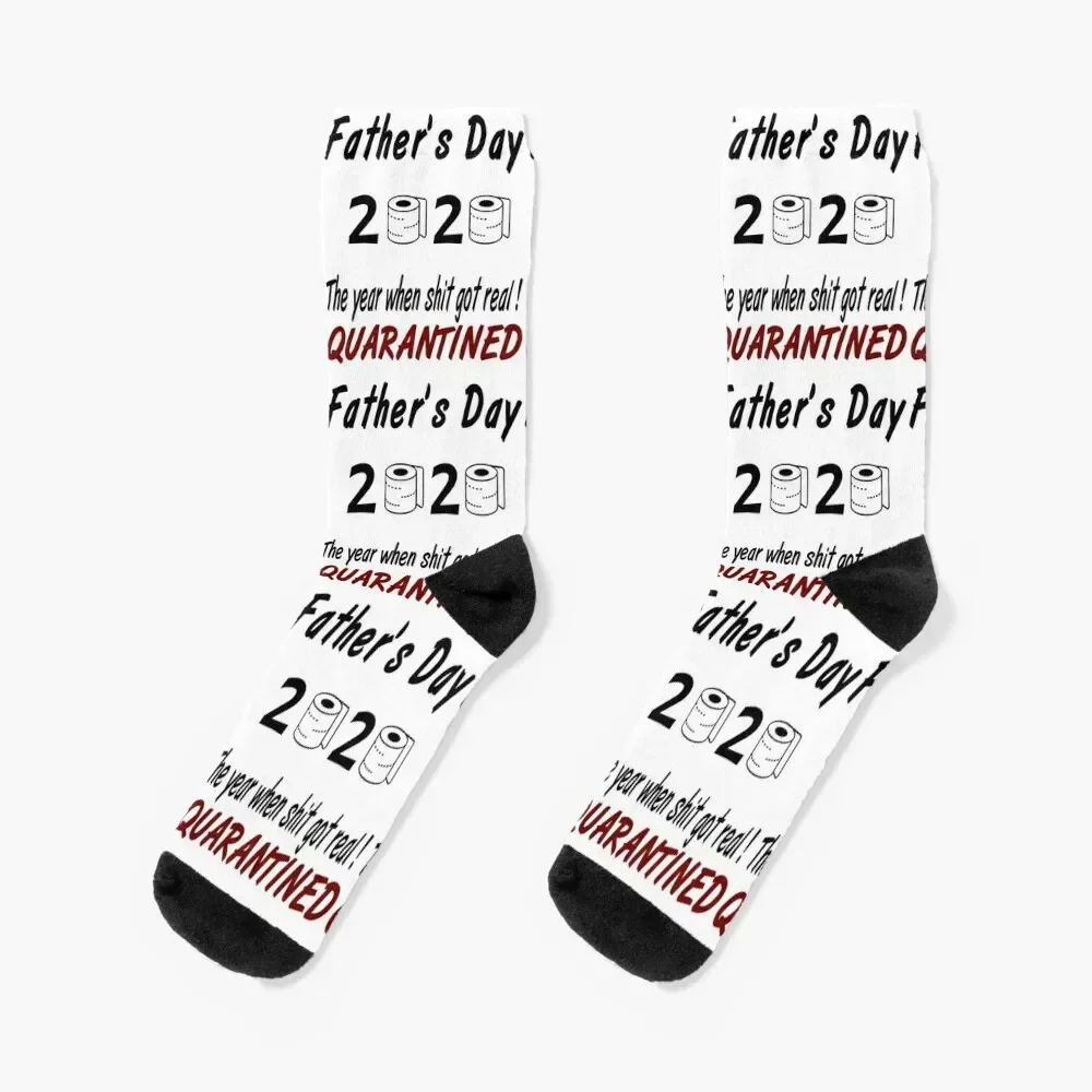 

Quarantine Fathers Day 2020 Socks professional running anime FASHION Antiskid soccer Men's Socks Luxury Women's