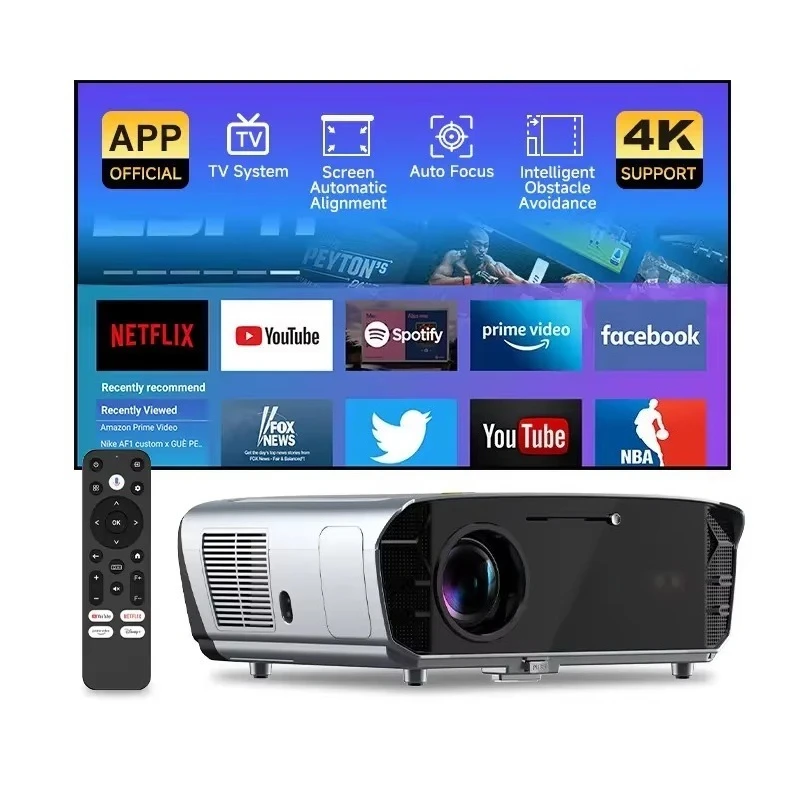 

4K Ultra HD Smart Beamer Projectors Home Theater Projector WiFi Bluetooth