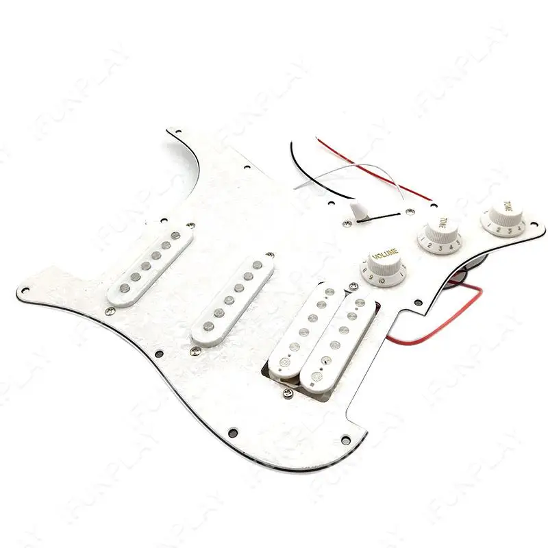 1 قطعة SSH الغيتار الكهربائي بيكجوارد لاقط الأسلاك محملة مسبقا Pickguard SSH الغيتار Pickguard خدش لاقط الجمعية #5
